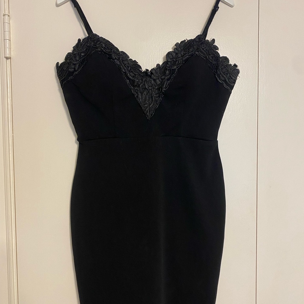 Haute Monde Black Floral Lace Chemise